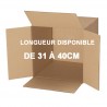 Carton simple cannelure - longueur de 31 à 40cm