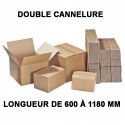 Carton double cannelure de 600 à 1180mm