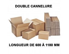 Caisse carton double cannelure de 600 à 1180mm