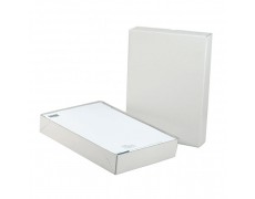 Boîte cloche carton blanc - 4 coins collés