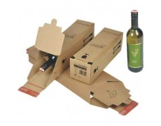 Carton emballage 1 bouteille de vin 75cl