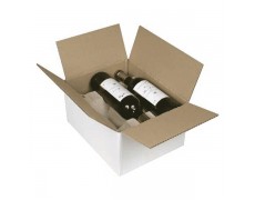 Carton pour 6 bouteilles de vin couchées
